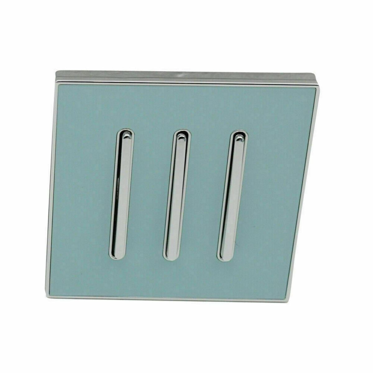 Screwless 1, 2 and 3 Gang Wall Light Switch, UK 86mm Frame – Brushed Gold, Textured Cream or White Finish