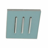 Screwless 1, 2 and 3 Gang Wall Light Switch, UK 86mm Frame – Brushed Gold, Textured Cream or White Finish