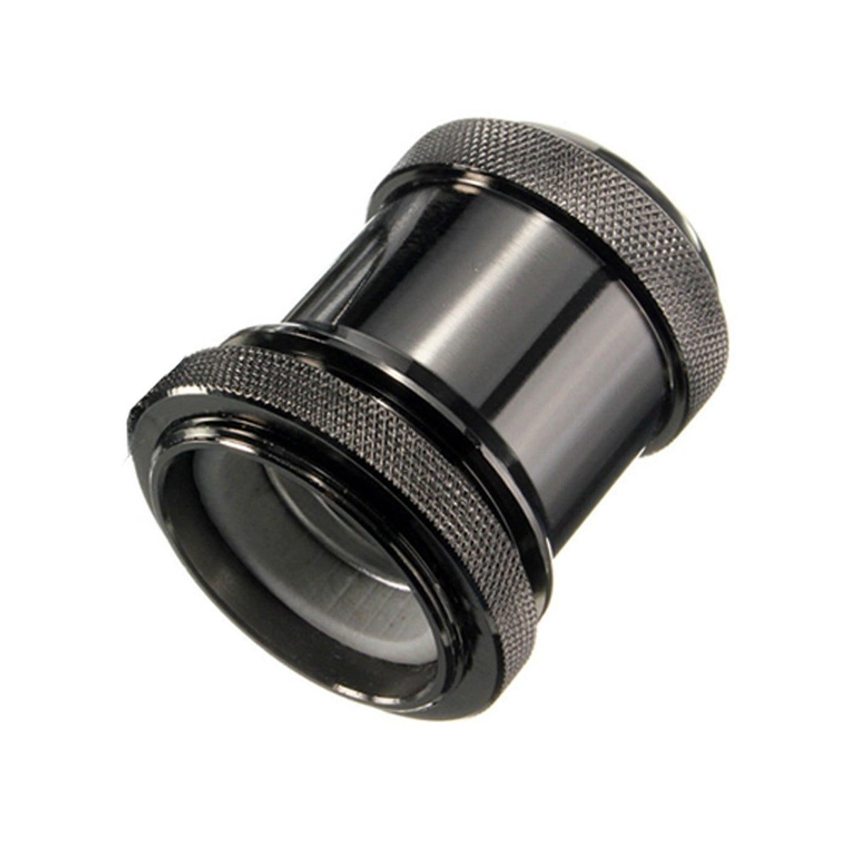 Black E27 Metal Lamp Holder for Vintage Edison Filament Bulbs – Aluminium Screw-On Bulb Socket, Antique Style