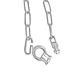LEDSON Light Chain for Ceiling Pendant Lights & Chandeliers, 38mm x 16mm Openable Links – French Gold