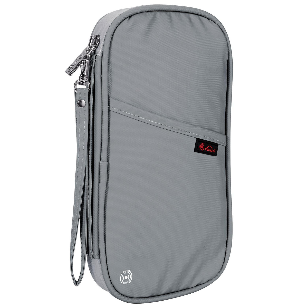 VINSANI grey passport organiser