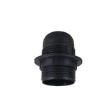 LEDSON Click-In E27 Lamp Holder with Removable Lampshade Collar – Pendant Light Socket, Black
