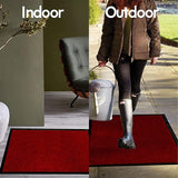 Arran Dirt-Trapping Barrier Mat, 120 x 180cm – Non-Slip Entrance Mat, Red