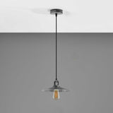 Single Head Vintage Pendant Light with Brushed Brass Metal Shade – Hanging Lamp for Kitchen & Dining