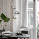 LEDSONE 3 Head Round Base Industrial Cone Pendant Light – Hanging Lamp for Kitchen Island & Dining Room