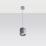 Sollux Lighting Orbis Modern Aluminium Pendant Lamp, GU10 – Grey