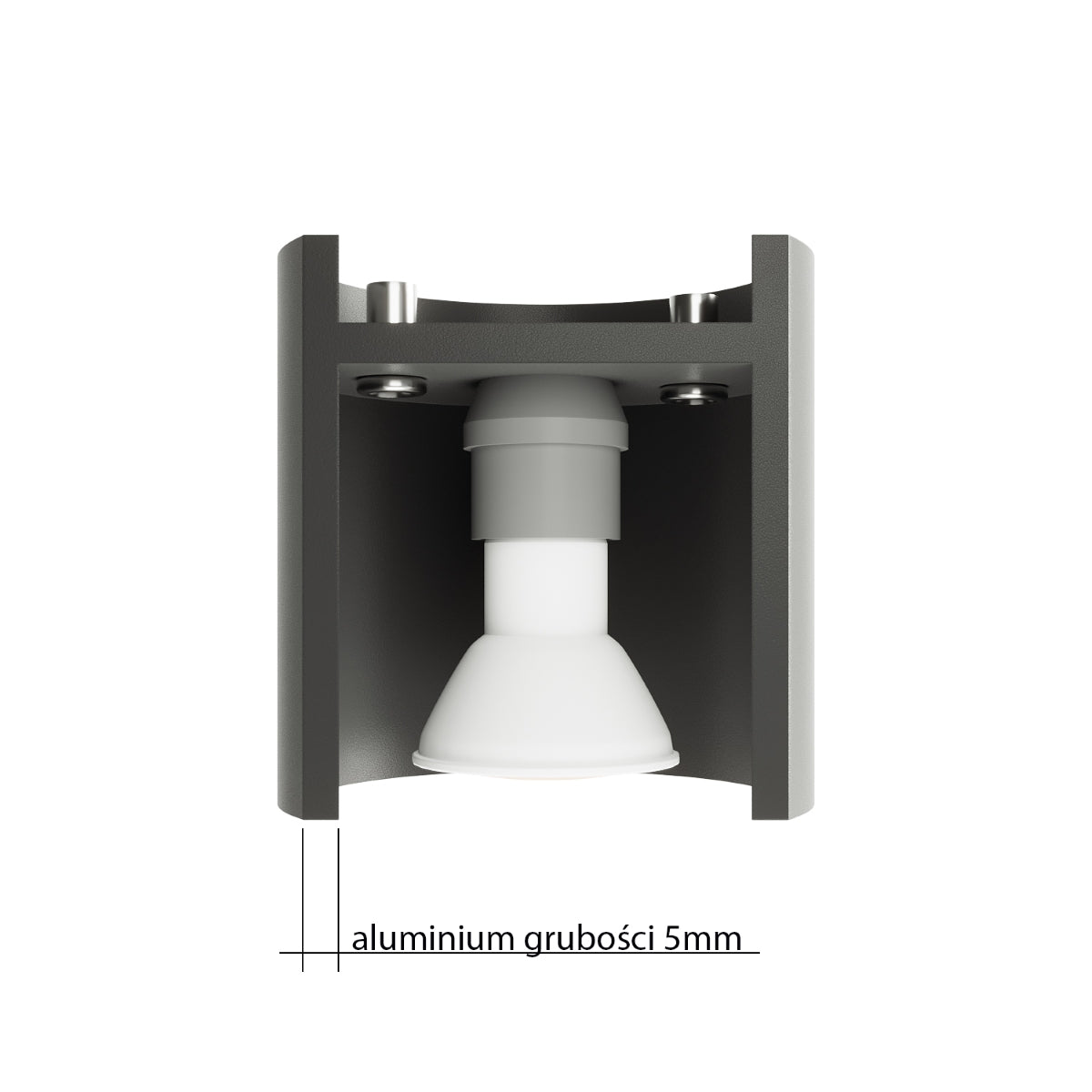 Sollux Lighting Orbis Modern Aluminium Pendant Lamp, GU10 – Grey
