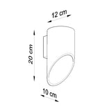 Sollux Lighting Penne Aluminium Wall Lamp with G9 Fitting – Modern Design Wall Light, White