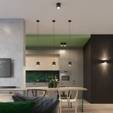 Sollux Lighting Orbis Aluminium Ceiling Lamp with 2 x GU10 Fittings – Modern Design Ceiling Light, Black