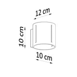 Sollux Lighting Inez Aluminium Wall Lamp with G9 Fitting – Modern Design Wall Light, Black