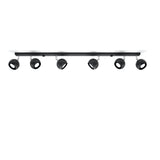 Sollux Oculare Ceiling Light with GU10 Bulb Fitting – Modern Steel Lamp, Black