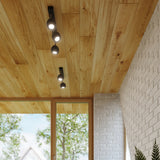 Sollux Oculare Ceiling Light with GU10 Bulb Fitting – Modern Steel Lamp, Black