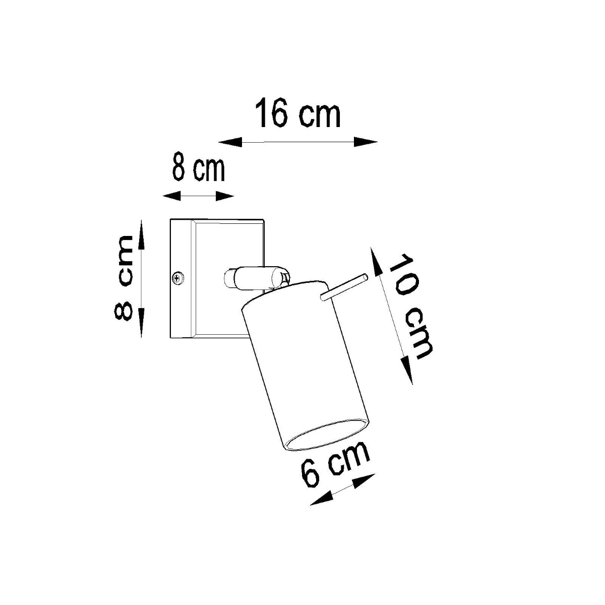 Ring Modern Steel Wall Spotlight, GU10