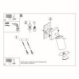 Ring Modern Steel Wall Spotlight, GU10