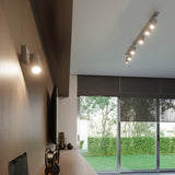 Sollux Ring Ceiling Light with GU10 Bulb Fitting – Modern Steel Lamp, Grey