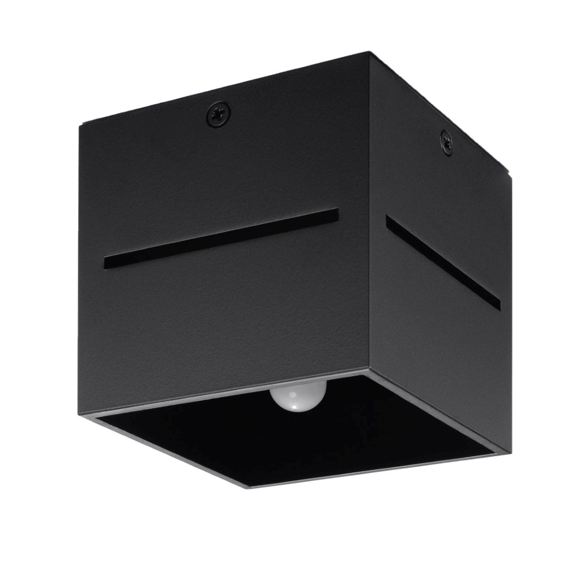 Sollux Lobo Ceiling Light with G9 Bulb Fitting – Modern Aluminium Lamp, Black