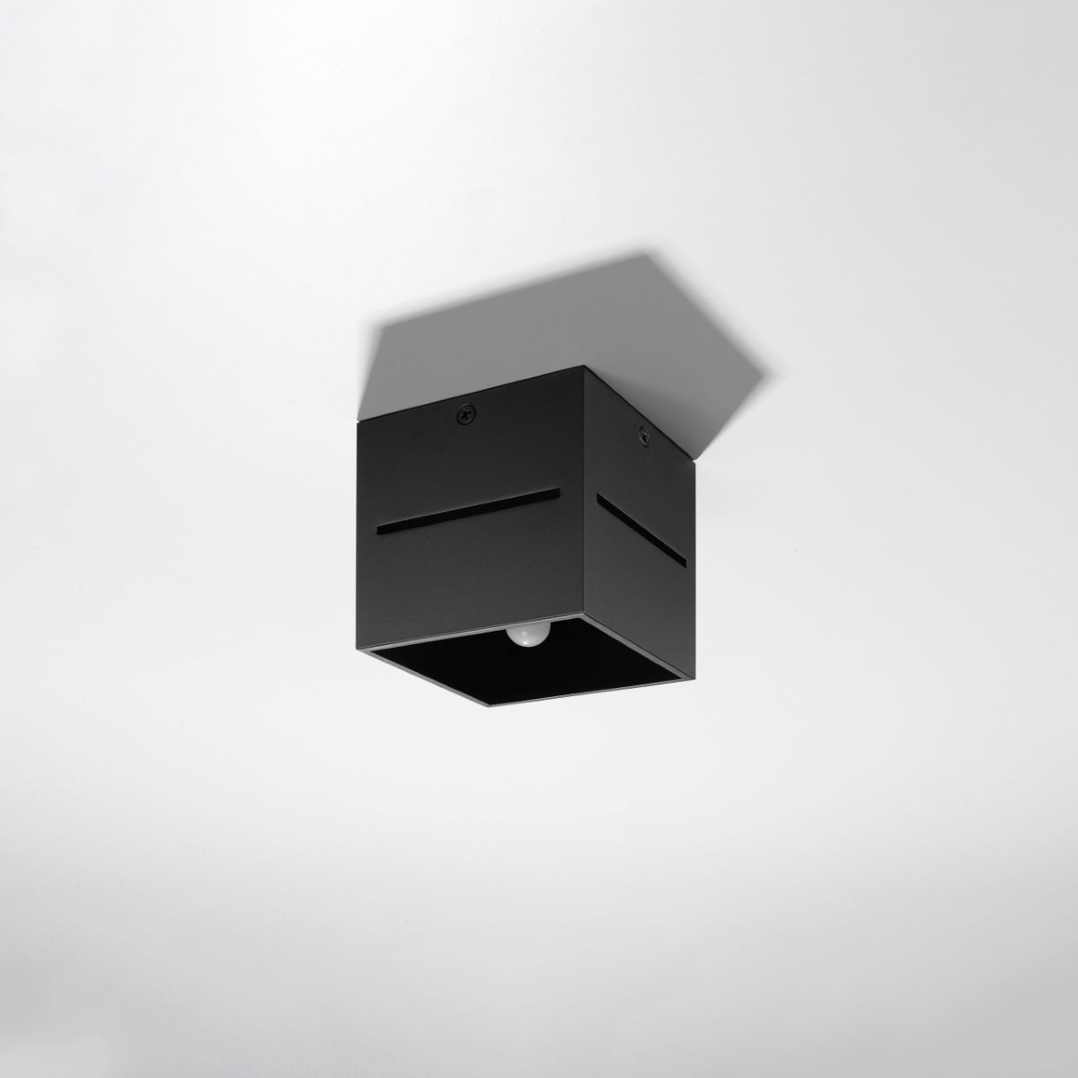 Sollux Lobo Ceiling Light with G9 Bulb Fitting – Modern Aluminium Lamp, Black