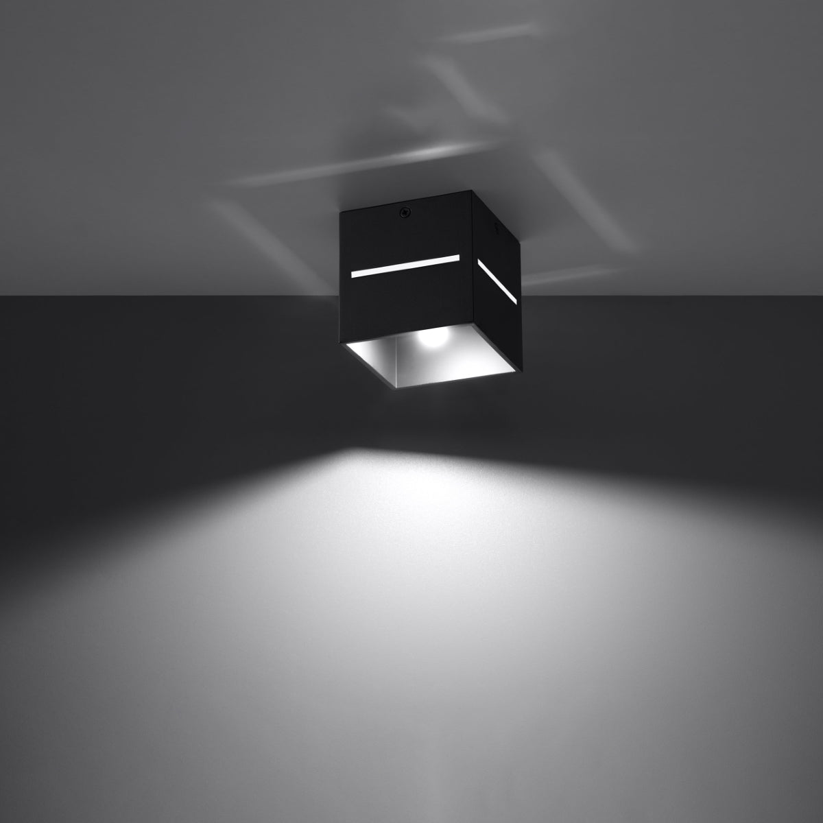 Sollux Lobo Ceiling Light with G9 Bulb Fitting – Modern Aluminium Lamp, Black