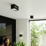 Sollux Lobo Ceiling Light with G9 Bulb Fitting – Modern Aluminium Lamp, Black