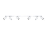 Sollux Merida Modern Ceiling Light with 6 GU10 Spotlights – Steel Ceiling Lamp for Living Room, White