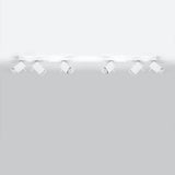 Sollux Merida Modern Ceiling Light with 6 GU10 Spotlights – Steel Ceiling Lamp for Living Room, White