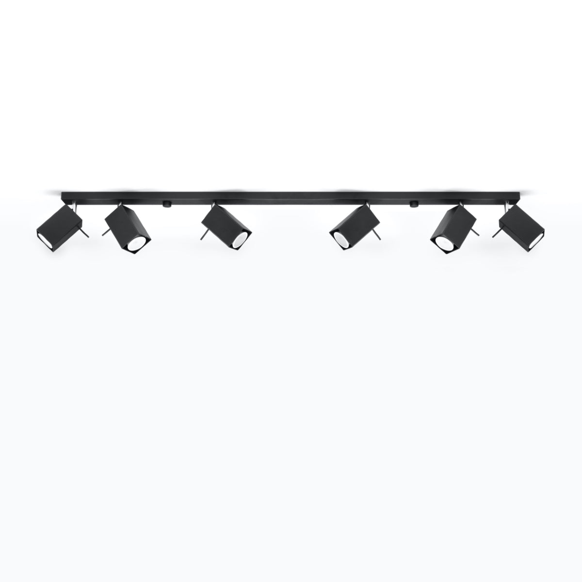 Sollux Merida Ceiling Light with GU10 Bulb Fitting – Modern Steel Lamp, Black