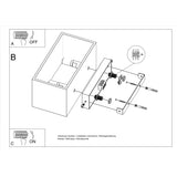 Quad Modern Aluminium Wall Light, G9