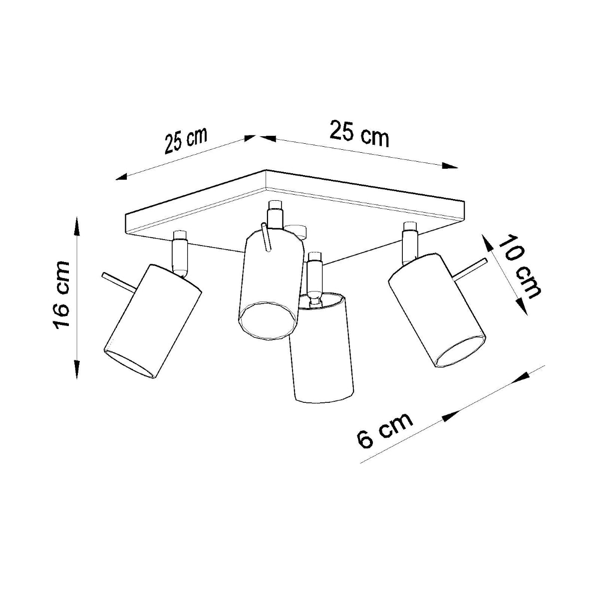 Ring Modern Steel Ceiling Spotlight, GU10