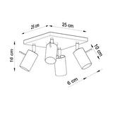 Ring Modern Steel Ceiling Spotlight, GU10