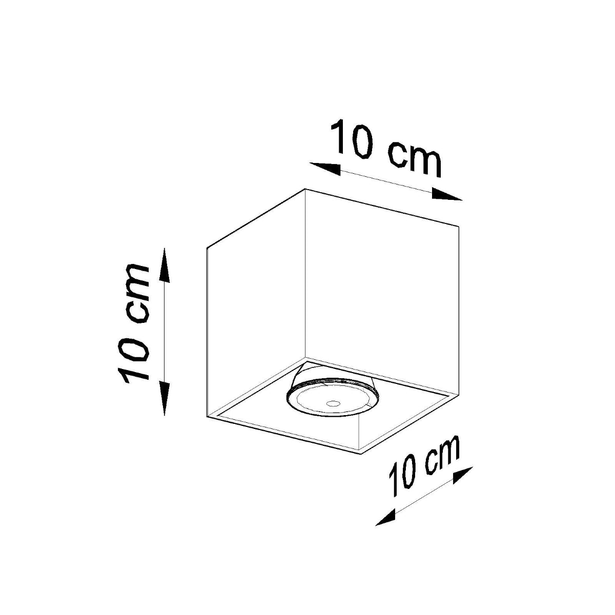 Quad Modern Aluminium Ceiling Light, G9