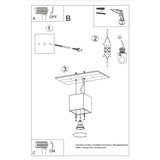 Quad Modern Aluminium Ceiling Light, G9