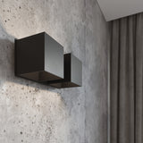 Sollux Quad Modern Aluminium Wall Light with 2 G9 Bulb Fittings – Black Wall Lamp