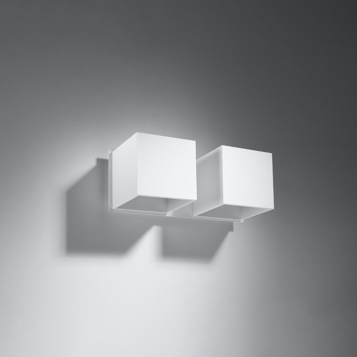 Sollux Quad Modern Aluminium Wall Light with 2 G9 Bulb Fittings – White Wall Lamp