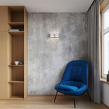 Sollux Quad Modern Aluminium Wall Light with 2 G9 Bulb Fittings – White Wall Lamp