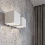 Sollux Quad Modern Aluminium Wall Light with 2 G9 Bulb Fittings – White Wall Lamp
