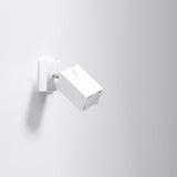 Sollux Merida Modern Steel Wall Light with GU10 Fitting – White Wall Lamp