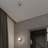 Sollux Salgado Industrial Concrete Ceiling Light with E27 Fitting – Grey Ceiling Lamp