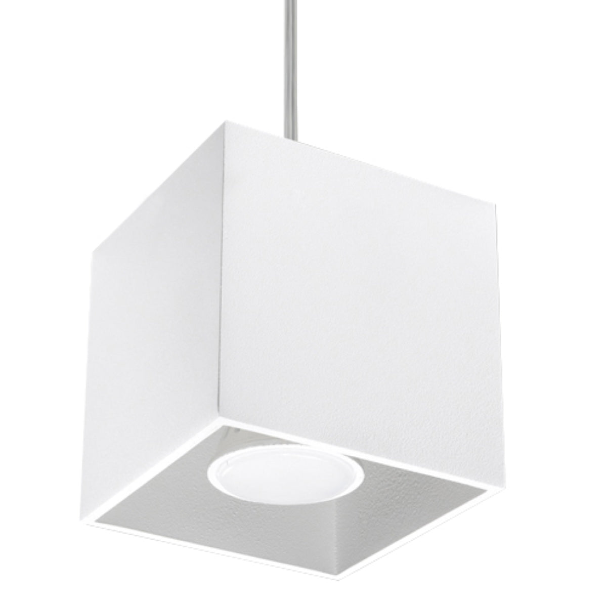 Sollux Lighting Quad Pendant Lamp with GU10 Fitting – Modern Aluminium Ceiling Light, White