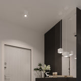 Sollux Lighting Quad Pendant Lamp with GU10 Fitting – Modern Aluminium Ceiling Light, White