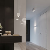 Sollux Lighting Quad Pendant Lamp with GU10 Fitting – Modern Aluminium Ceiling Light, White