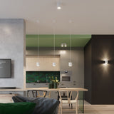 Sollux Lighting Orbis Pendant Lamp with GU10 Fitting – Modern Aluminium Ceiling Light, White