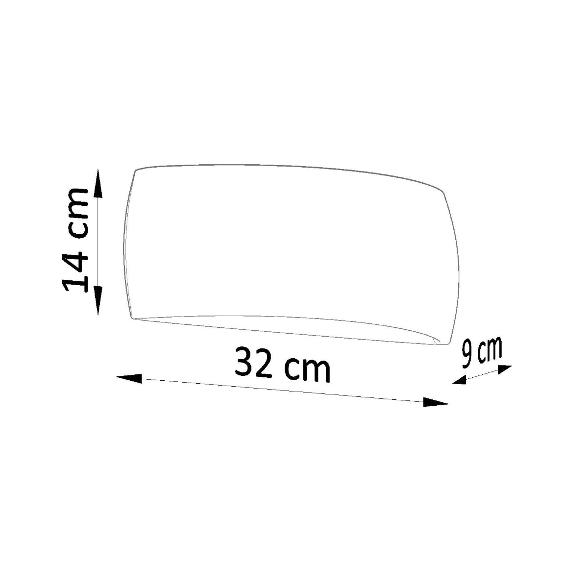 Pontius Modern Ceramic Wall Light, G9