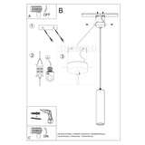 Nancy Modern Ceramic Pendant Light, GU10