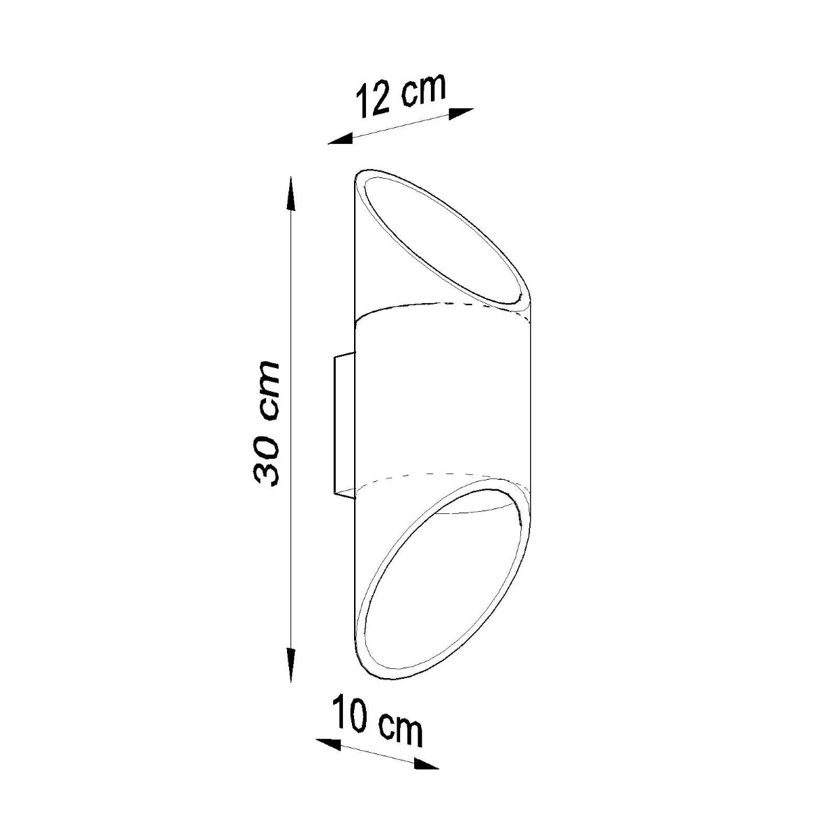 Sollux Lighting Penne Aluminium Wall Lamp with G9 Fitting – Modern Design Wall Light, White