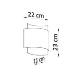 Impact Industrial Steel Wall Light, G9