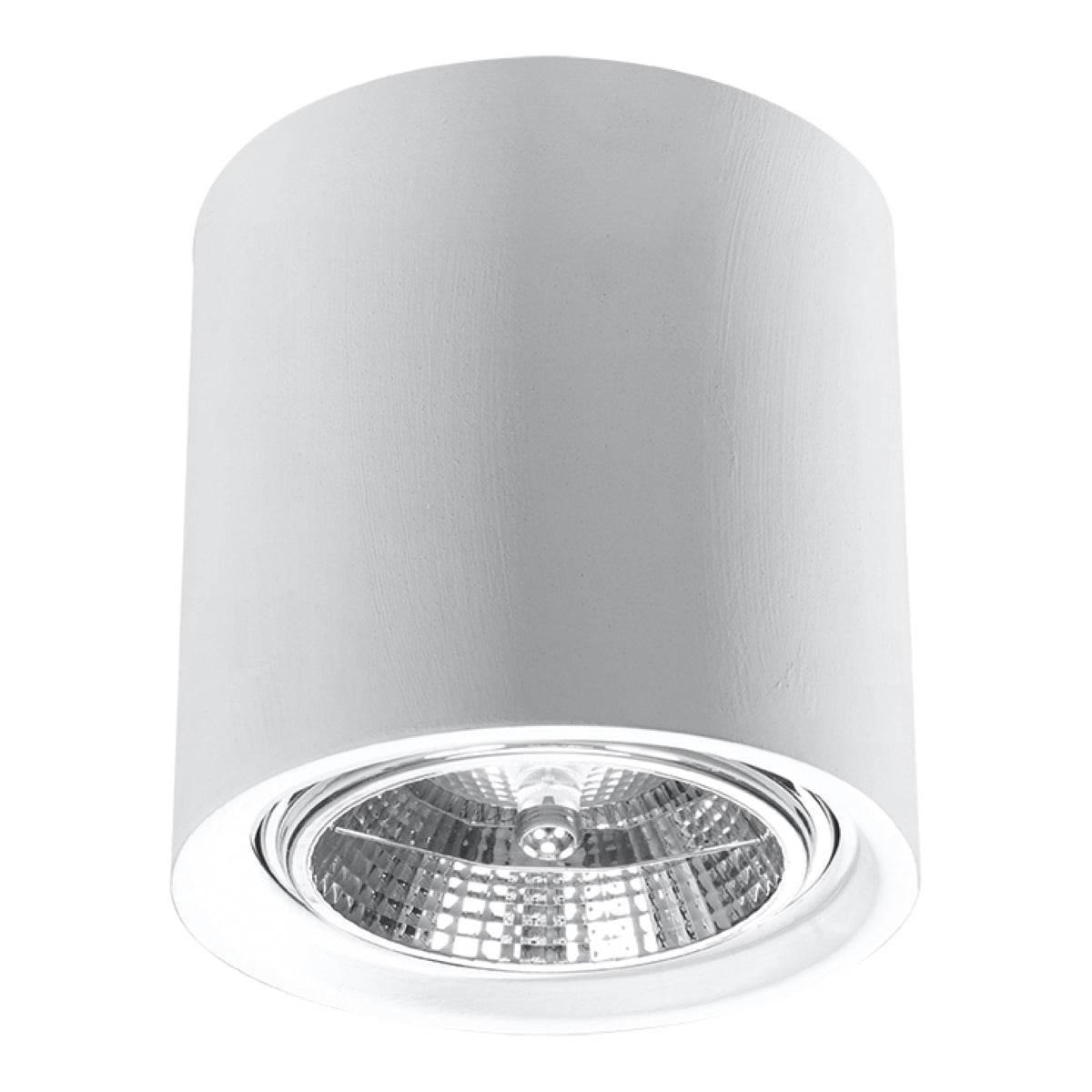 Sollux Kalu Ceiling Lamp with Ceramic Shade, GU10/ES111 – Modern Design Light, White
