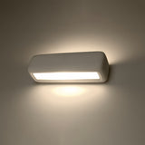 Sollux Subani Wall Lamp with Ceramic and Glass Shade, E27 – Modern Design Light, White