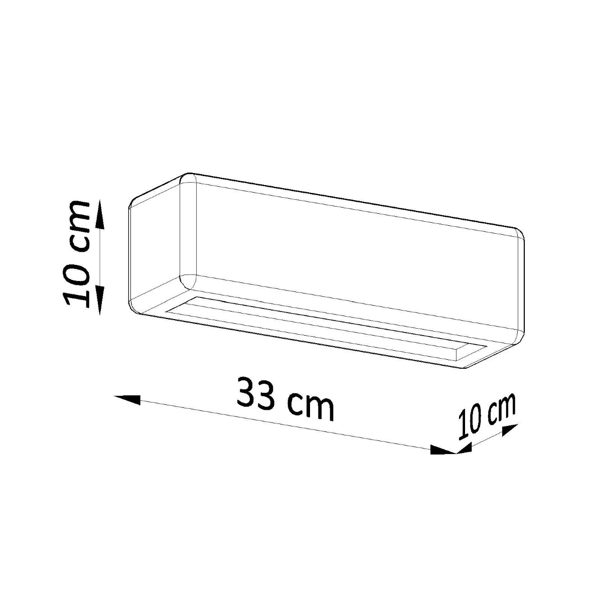 Sollux Subani Wall Lamp with Ceramic and Glass Shade, E27 – Modern Design Light, White