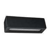 Sollux Vega Wall Lamp with Ceramic and Glass Shade, E27 – Modern Design Light, Black