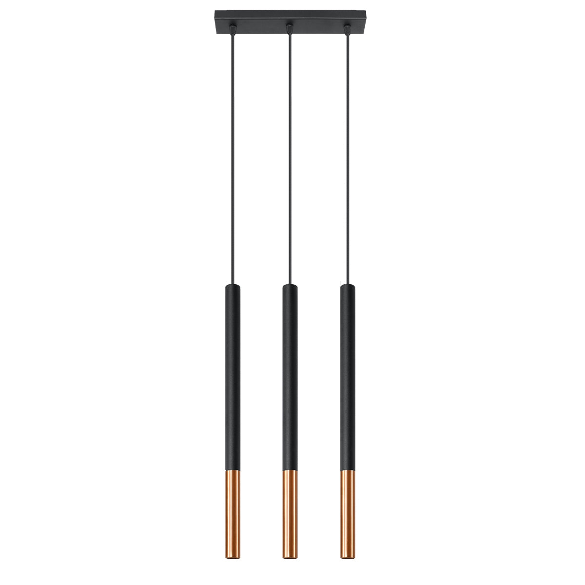 Sollux Mozaica Pendant Light in Steel with G9 Fitting – Modern Design Home Lighting, Black, Copper
